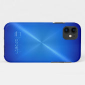 光沢クールのある鉄鋼金属 Case-Mate iPhoneケース (裏面(横))