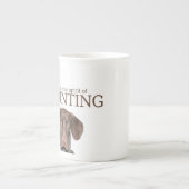 光沢グリズリーハンターコーヒーマグ ボーンチャイナマグカップ (正面)