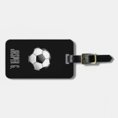 光沢サッカーボール ラゲッジタグ (正面横)