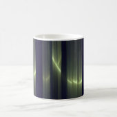 光沢ストライプの幾何装飾 コーヒーマグカップ (中央)