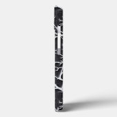 光沢ダークグレイiPhoneケース ブランチレリーフ Case-Mate iPhoneケース (裏面 / 左)