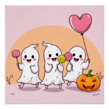 光沢ハロウィーンポスタープリント – 限定版