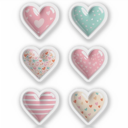 光沢ハート シール (正面)
