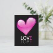 光沢ハート ポストカード (スタンド正面)