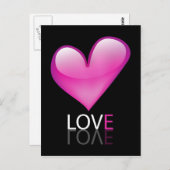 光沢ハート ポストカード (正面/裏面)