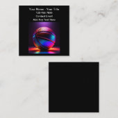 光沢バスケックールトボールテーマ名刺 スクエア名刺 (正面/裏面)