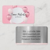 光沢バルーンパーティーイベント計画 名刺 (正面/裏面)