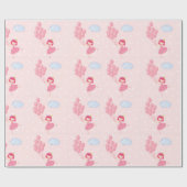 光沢バレリーナピンクラップ紙 ラッピングペーパー (フラット)