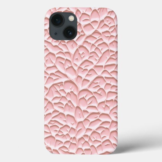 光沢ピンクのテクスチャードレリーフiPhoneケース Case-Mate iPhoneケース (裏面)