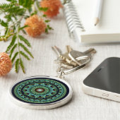 光沢フラクタル星曼荼羅 キーホルダー (側面)