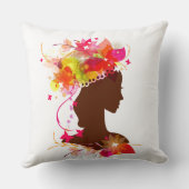 光沢フローラガール化粧枕 クッション (裏面)