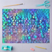 光沢ブルーパープルウォールアートドリーム 薄葉紙 (クラフト)