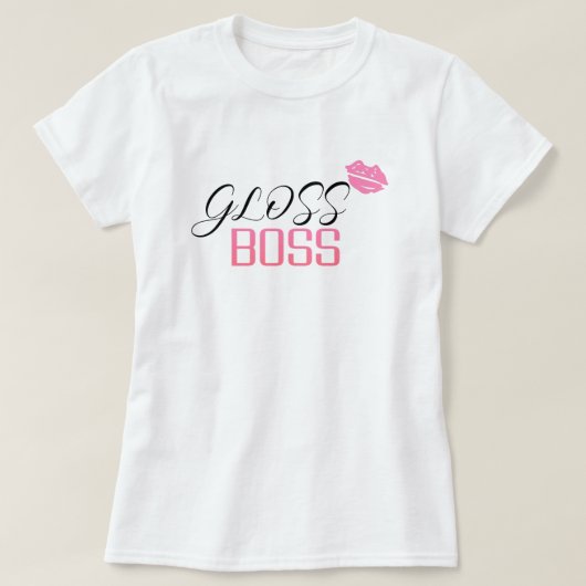 光沢ボス Tシャツ (デザイン正面)
