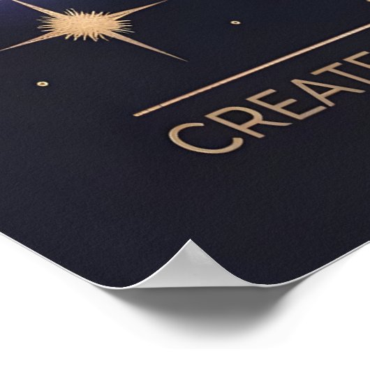 光沢ポ生まれスタを輝かせるための天秤座 ポスター (角)