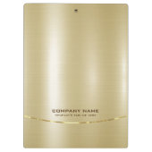 光沢ミニマルのあるフェイク金ゴールド背景2 クリップボード (裏面)
