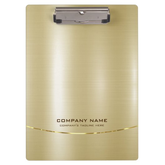 光沢ミニマルのあるフェイク金ゴールド背景2 クリップボード (正面)