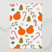 光沢メリーと明るい6フォトコラージクリスマス 箔シーズンカード (裏面)