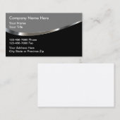 光沢モダン会計士の名刺 名刺 (正面/裏面)