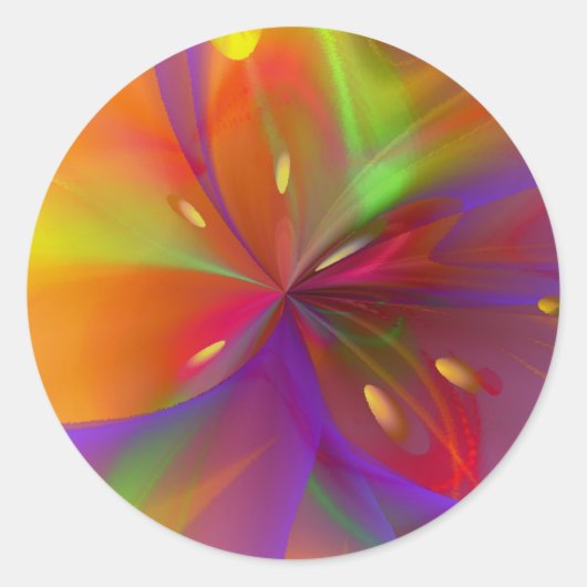 光沢ユリ ラウンドシール (正面)