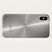 光沢ラカッコいいジアル鋼メタリック Case-Mate iPhoneケース (裏面(横))