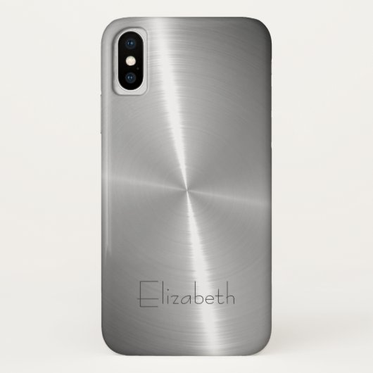 光沢ラカッコいいジアル鋼メタリック Case-Mate iPhoneケース (裏面)