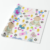 光沢ラッピング紙のパシフィアビンキー ラッピングペーパー (アンロールド)