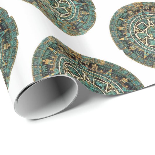 光沢ラッピング紙アステカ、 ラッピングペーパー (ロールコーナー)