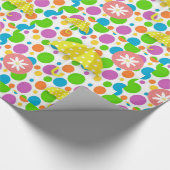 光沢ラッピング紙イエロー傘 ラッピングペーパー (角)