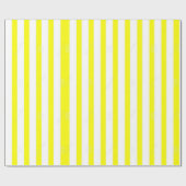 光沢ラッピング紙イエロー&ホワイトストライプ ラッピングペーパー (フラット)