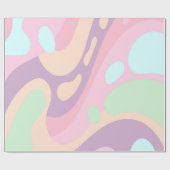 光沢ラッピング紙カラフルハッピーパステル ラッピングペーパー (フラット)