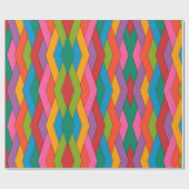 光沢ラッピング紙カラフル三角形 ラッピングペーパー (フラット)
