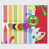 光沢ラッピング紙カラフル、ワーム ラッピングペーパー (フラット)