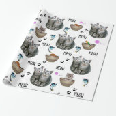 光沢ラッピング紙キャットキットニャウ ラッピングペーパー (アンロールド)