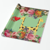 光沢ラッピング紙キリン ラッピングペーパー (アンロールド)