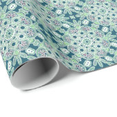 光沢ラッピング紙グリーンボー ラッピングペーパー (ロールコーナー)