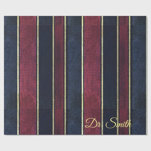 光沢ラッピング紙ストライプドクター ラッピングペーパー (フラット)