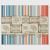 光沢ラッピング紙ストライプ ラッピングペーパー (フラット)