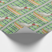 光沢ラッピング紙ダックグリーンプレイド ラッピングペーパー (角)