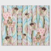 光沢ラッピング紙パステルビクトリアン ラッピングペーパー (フラット)