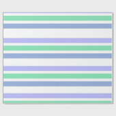 光沢ラッピング紙パープルグリーンストライプ ラッピングペーパー (フラット)