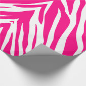 光沢ラッピング紙ピンクヒョウ ラッピングペーパー (角)