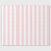 光沢ラッピング紙ピンク&ホワイトストライプ ラッピングペーパー (フラット)