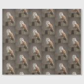 光沢ラッピング紙フクロウ ラッピングペーパー (フラット)