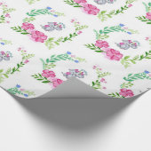 光沢ラッピング紙フローラ象 ラッピングペーパー (角)