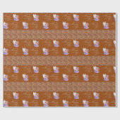 光沢ラッピング紙ペイズリー天使 ラッピングペーパー (フラット)