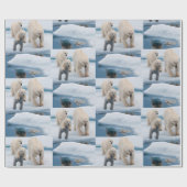 光沢ラッピング紙ポーラベア ラッピングペーパー (フラット)