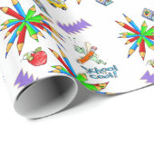 光沢ラッピング紙新学期クール: ラッピングペーパー (ロールコーナー)