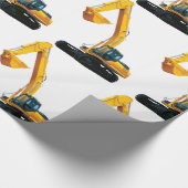 光沢ラッピング紙用クローラショベル画像 ラッピングペーパー (角)