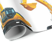 光沢ラッピング紙用クローラショベル画像 ラッピングペーパー (ロールコーナー)