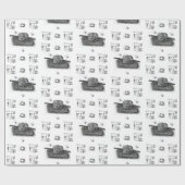 光沢ラッピング紙糸裁縫 ラッピングペーパー (フラット)